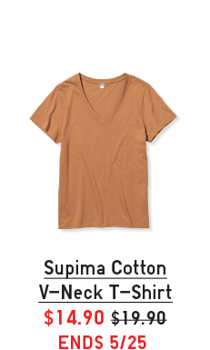 PDP6 - WOMEN SUPIMA COTTON V-NECK T-SHIRT