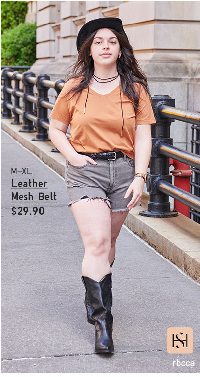 PDP8 - LEATHER MESH BELT