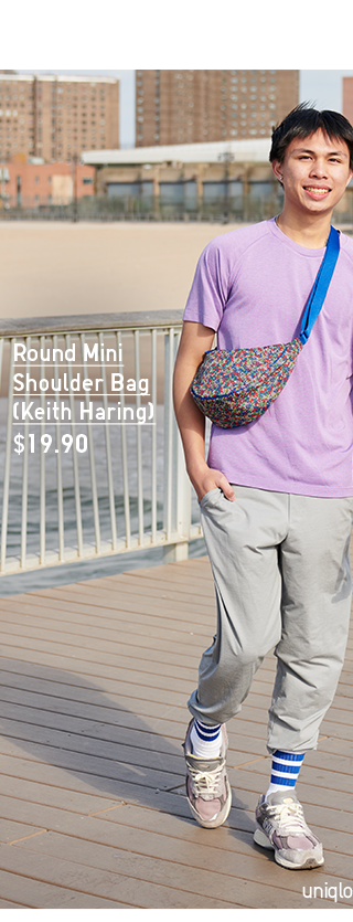 PDP9 - ROUND MINI SHOULDER BAG KEITH HARING