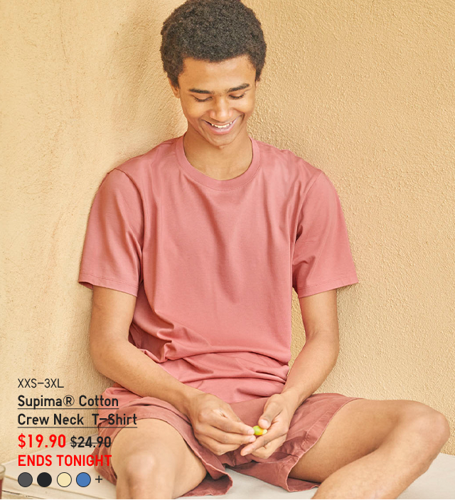 HERO - MEN SUPIMA COTTON CREW NECK T-SHIRT