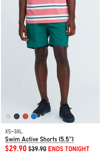 PDP4 - MEN SWIM ACTIVE SHORTS 5.5 INCHES