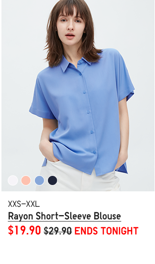 PDP6 - WOMEN RAYON SHORT-SLEEVE BLOUSE