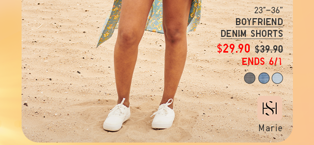 PDP6 - WOMEN BOYFRIEND DENIM SHORTS
