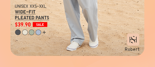 PDP9 - MEN WIDE FIT PLEATED PANTS