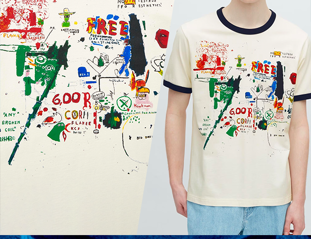 PDP8 - ADULT UT ARCHIVE JEAN MICHAEL BASQUIAT GRAPHIC T-SHIRT