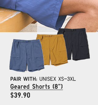 HERO 3 - MEN GEARED SHORTS 8 INCHES