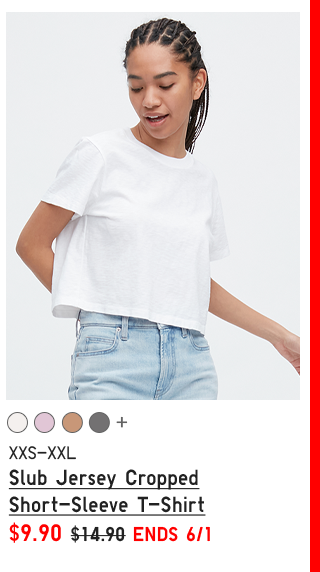 PDP3 - WOMEN SLUB JERSEY CROPPED SHORT-SLEEVE T-SHIRT