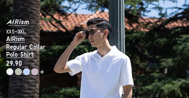 HERO 1 - MEN AIRISM REGULAR COLLAR POLO SHIRT