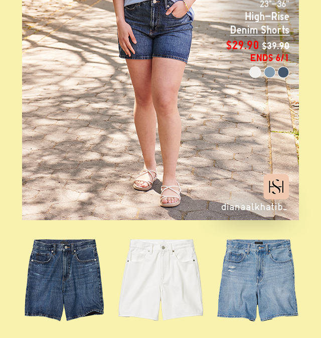 PDP5 - WOMEN HIGH RISE DENIM SHORTS
