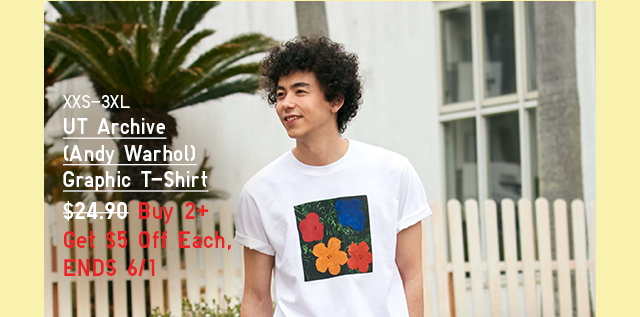 PDP6 - MEN UT ARCHIVE (ANDY WARHOL GRAPHIC T-SHIRT)
