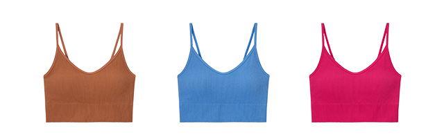 PDP3 - WOMEN SEAMLESS HALF BRA CAMISOLE