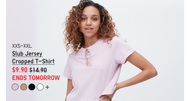 PDP5 - WOMEN SLUB JERSEY CROPPED T-SHIRT