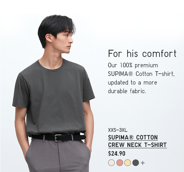 PDP3 - MEN SUPIMA COTTON CREW NECK T-SHIRT