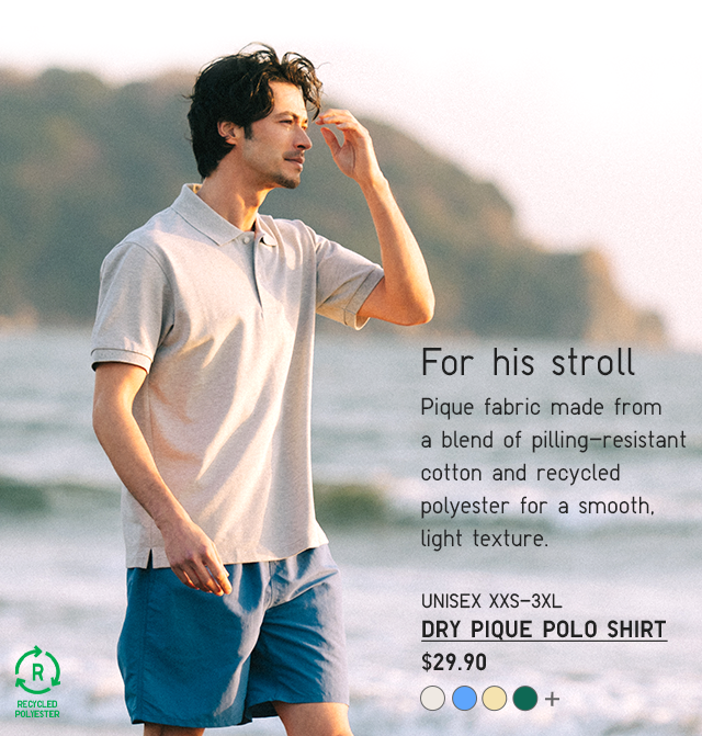 PDP4 - MEN DRY PIQUE POLO SHIRT