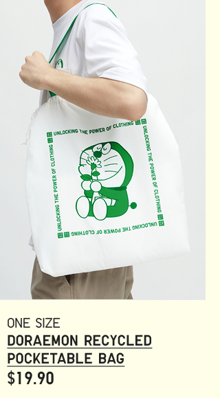 PDP3 - DORAEMON RECYCLED POCKETABLE BAG