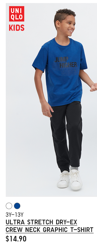 PDP6 - KIDS ULTRA STRETCH DRY-EX CREW NECK GRAPHIC T-SHIRT