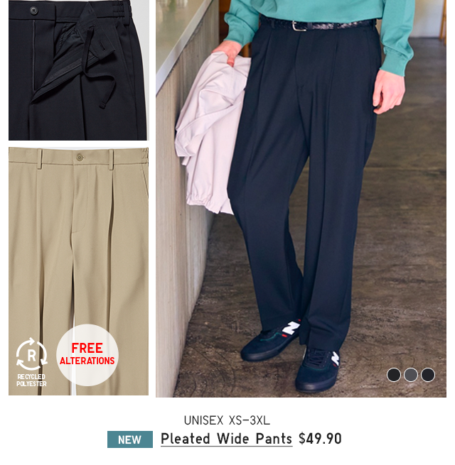 PDP4 - MEN PLEATED WIDE PANTS