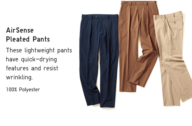 PDP2 - MEN AIRSENSE PLEATED PANTS