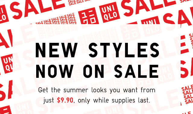 MARKDOWN BANNER - NEW STYLES NOW ON SALE