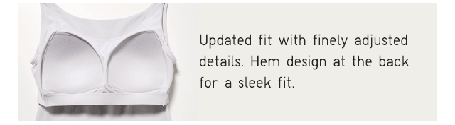 BANNER 3 - UPDATED FIT WITH FINELY ADJUSTED DETAILS. HEM DESIGN AT THE BACK FOR A SLEEK FIT.