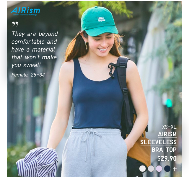 PDP 2 - AIRISM SLEEVELESS BRA TOP