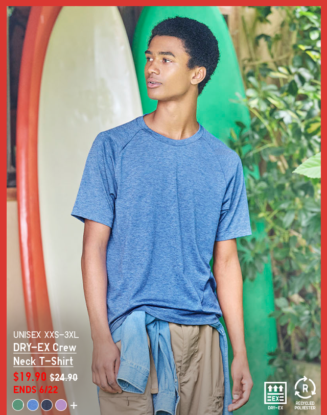 HERO - MEN DRY-EX CREW NECK T-SHIRT