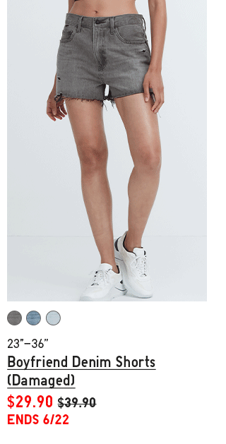 PDP3 - WOMEN BOYFRIEND DENIM SHORTS (DAMAGED)