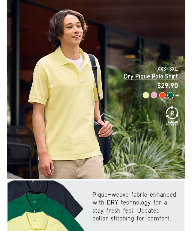 PDP1 - MEN DRY PIQUE POLO SHIRT