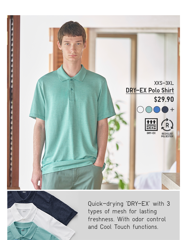 PDP2 - MEN DRY-EX POLO SHIRT