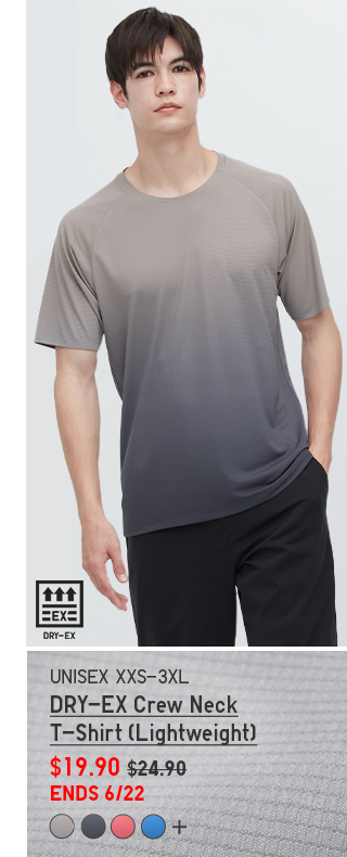 PDP5 - MEN DRY-EX CREW NECK T-SHIRT (LIGHTWEIGHT)