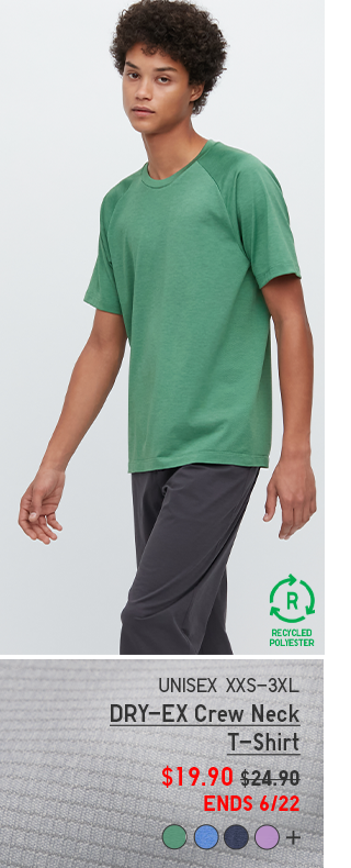 PDP6 - MEN DRY-EX CREW NECK T-SHIRT