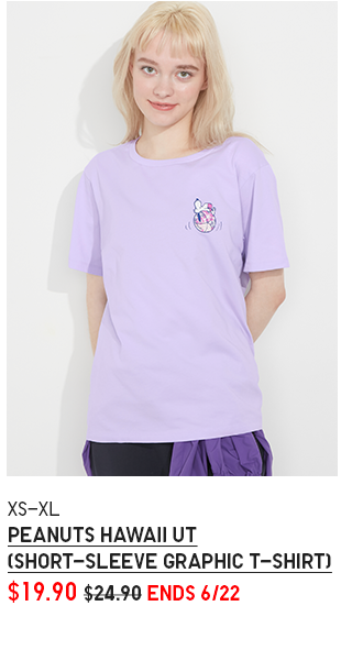 PDP 4 - PEANUTS HAWAII UT GRAPHIC T-SHIRT PURPLE