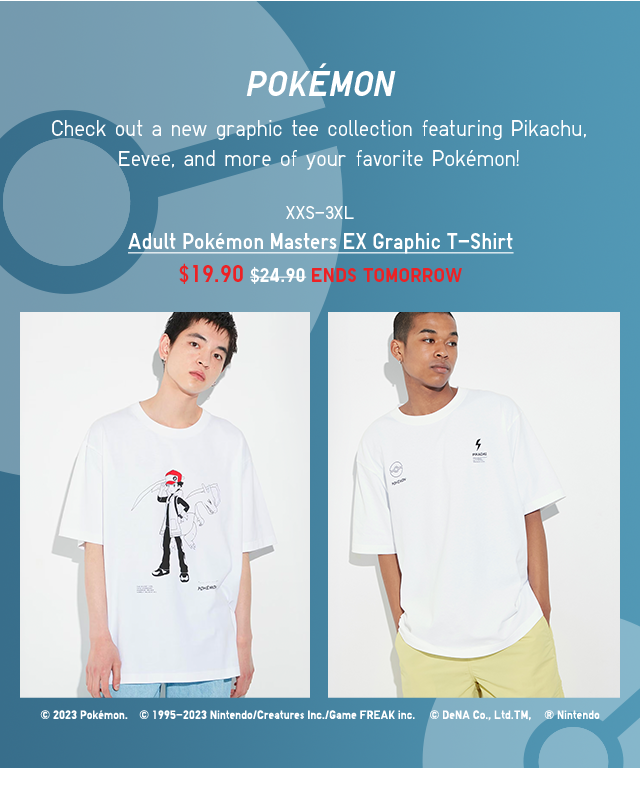 PDP 1 - ADULT POKEMON MASTERS EX GRAPHIC T-SHIRT