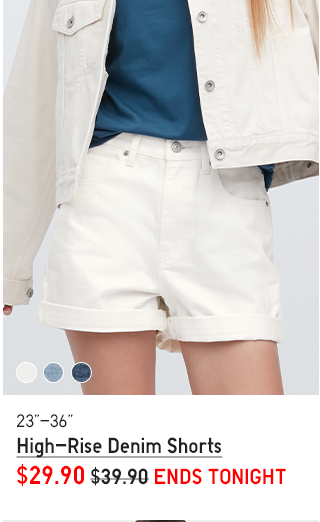 PDP 4 - HIGH-RISE DENIM SHORTS