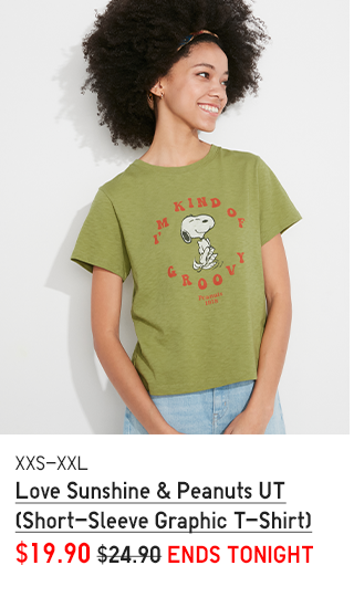 PDP 5 - LOVE SUNSHINE & PEANUTS UT S/S GRAPHIC T-SHIRT