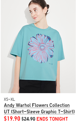 PDP 6 - ANDY WARHOL FLOWERS COLLECTION UT S/S GRAPHIC T-SHIRT