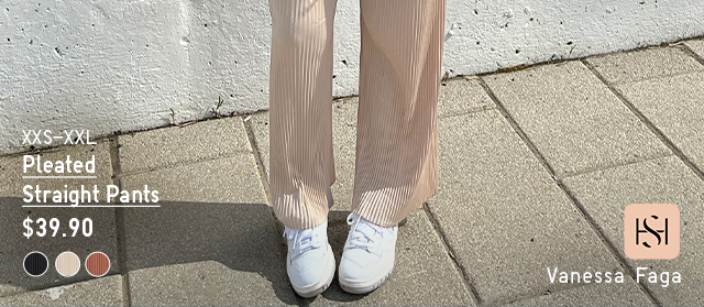 HERO3 - PLEATED STRAIGHT PANTS