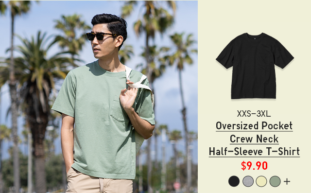PDP 5 - OS POCKETED CREW NECK HALF-SLEEVE T-SHIRT