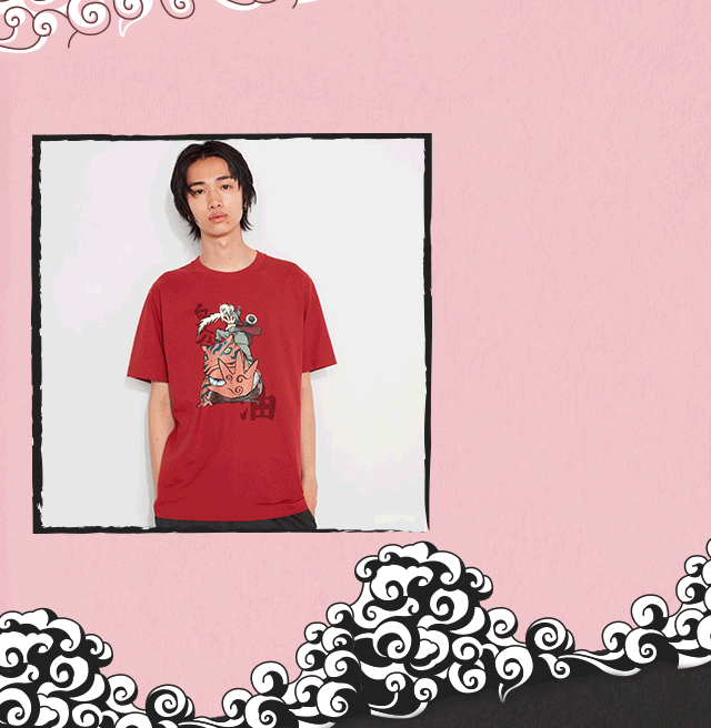 PDP 4 - NARUTO GRAPHIC T-SHIRT RED