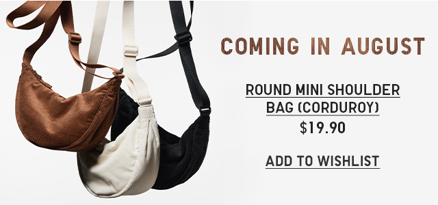 BANNER 1 - ROUND MINI SHOULDER BAG CORDUROY