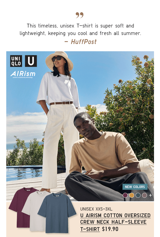PDP 1 - MEN UNISEX AIRISM OVERSIZED T-SHIRT