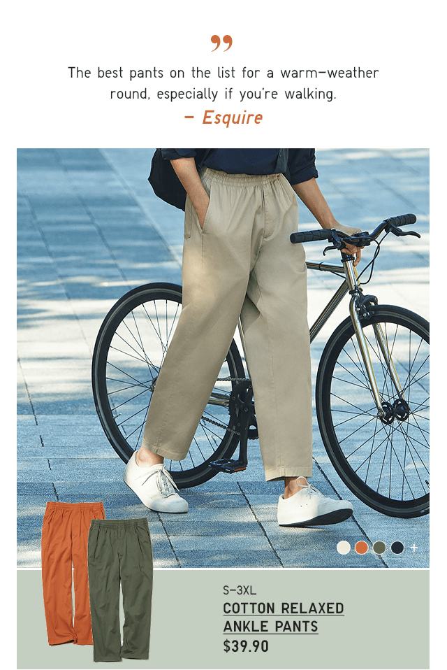 PDP 3 - MEN RELAXED ANKLE PANTS