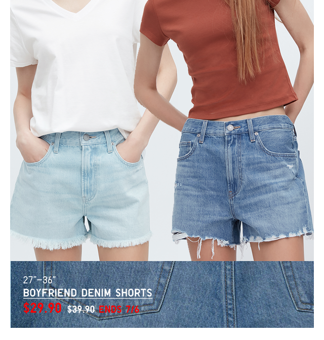 PDP3 - BOYFRIEND DENIM SHORTS