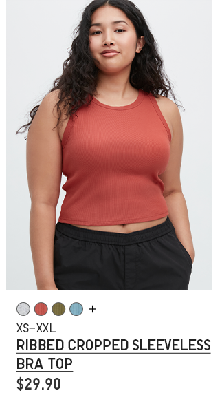 PDP 2 - RIBBED CROPPED SLEEVELESS BRA TOP