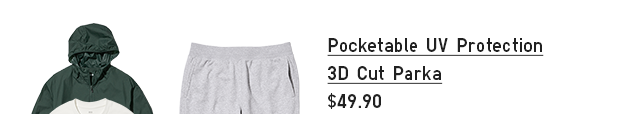 PDP 11 - MEN POCKETABLE UV PROTECTION 3D CUT PARKA