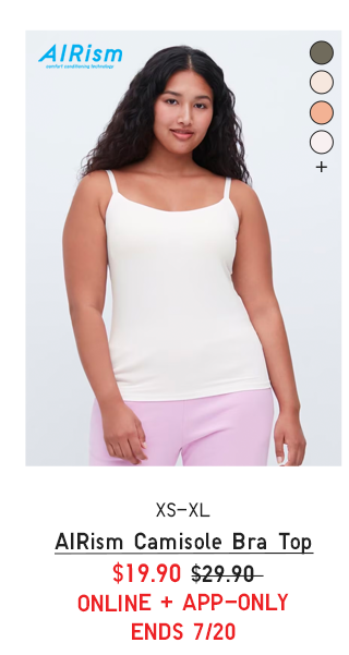 PDP 4 - WOMEN AIRISM CAMISOLE BRA TOP