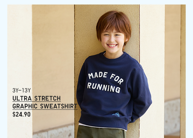 PDP 6 - KIDS ULTRA STRETCH GRAPHIC SWEATSHIRT