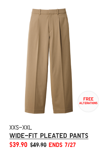 PDP 1 - WOMEN WIDE-FIT PLEATED PANTS