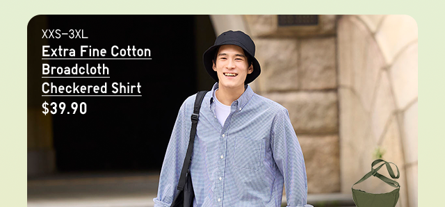 PDP 3 - MEN EXTRA FINE COTTON BROADCLOTH CHECKERED SHIRT
