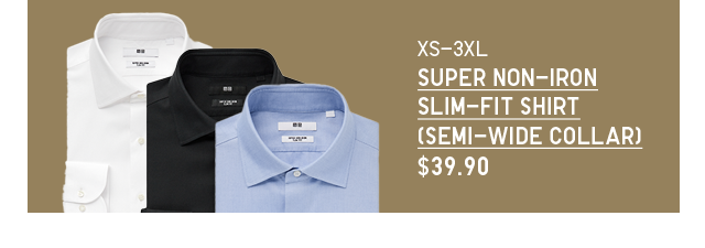 PDP 5 - MEN SUPER NON IRON SLIM FIT SHIRT SEMI WIDE COLLAR